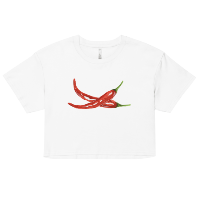 Chili Peppers Crop Top