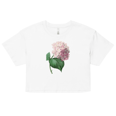 Blooming Hydrangea Flower Crop Top