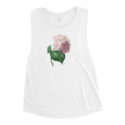Blooming Hydrangea Flower Tank Top