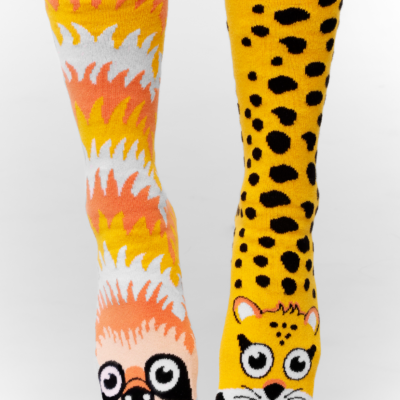 ADULT SLOTH & CHEETAH SOCKS
