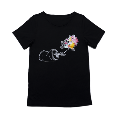 TOMBOI ROSE TEE - Black