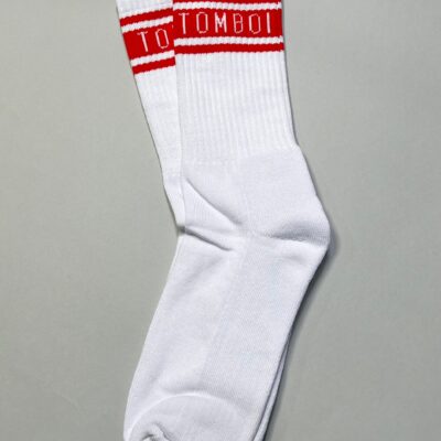 TOMBOI SCHOOL SOCKS - Black/White
