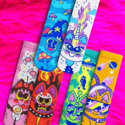 NEW! PINKGABBERCAT GIFT BUNDLE (3 PAIRS)